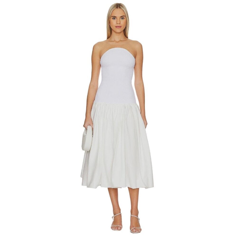 Alexis Kamala White Strapless Dress